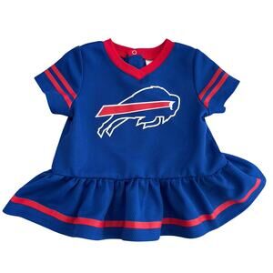 Gerber NFL Buffalo Bills Baby Girl's Jersey Dress ~ 6-12M